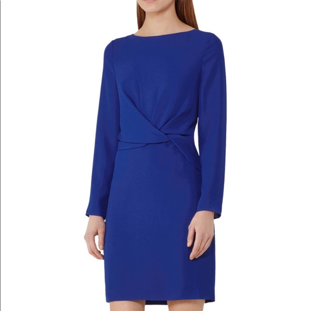 Reiss Blue Crêpe Dress